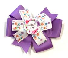 Beautiful Mother's Day with Flowers Inspired Hair Bow