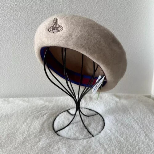 帽子 vivienne westwood studded check beret Vivienne Westwood Beige Wool Beret hat | eBay