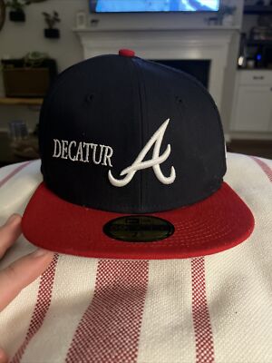 Atlanta Braves Fitted Hat New Era 59 Fifty 7 1/8 Decatur OutKast I