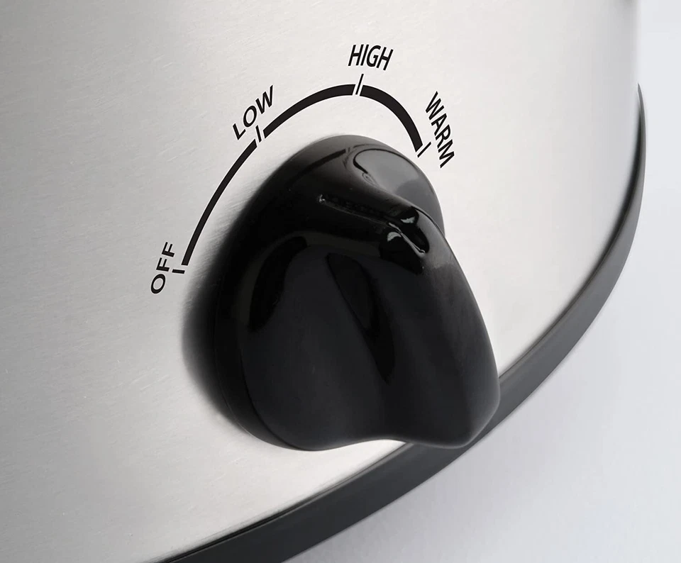 Olla de cocción lenta Toastmaster de acero inoxidable de 7 qt con gres extraíble TM-701SC Foto 4 de 4