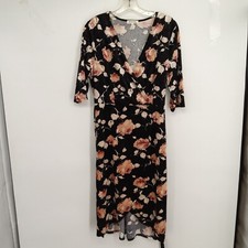 Monreau 2x Faux Wrap Floral Midi Dress