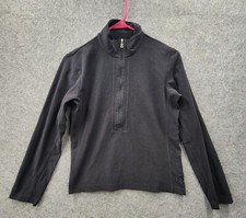 Bogner Womens Black Sweatshirt Size M 1/2 Zip Longsleeve Fire  Ice