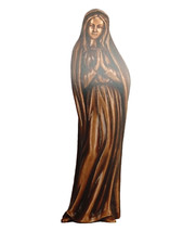 Statua Tombale Madonna che prega in bronzo statua in bronzo 48 cm