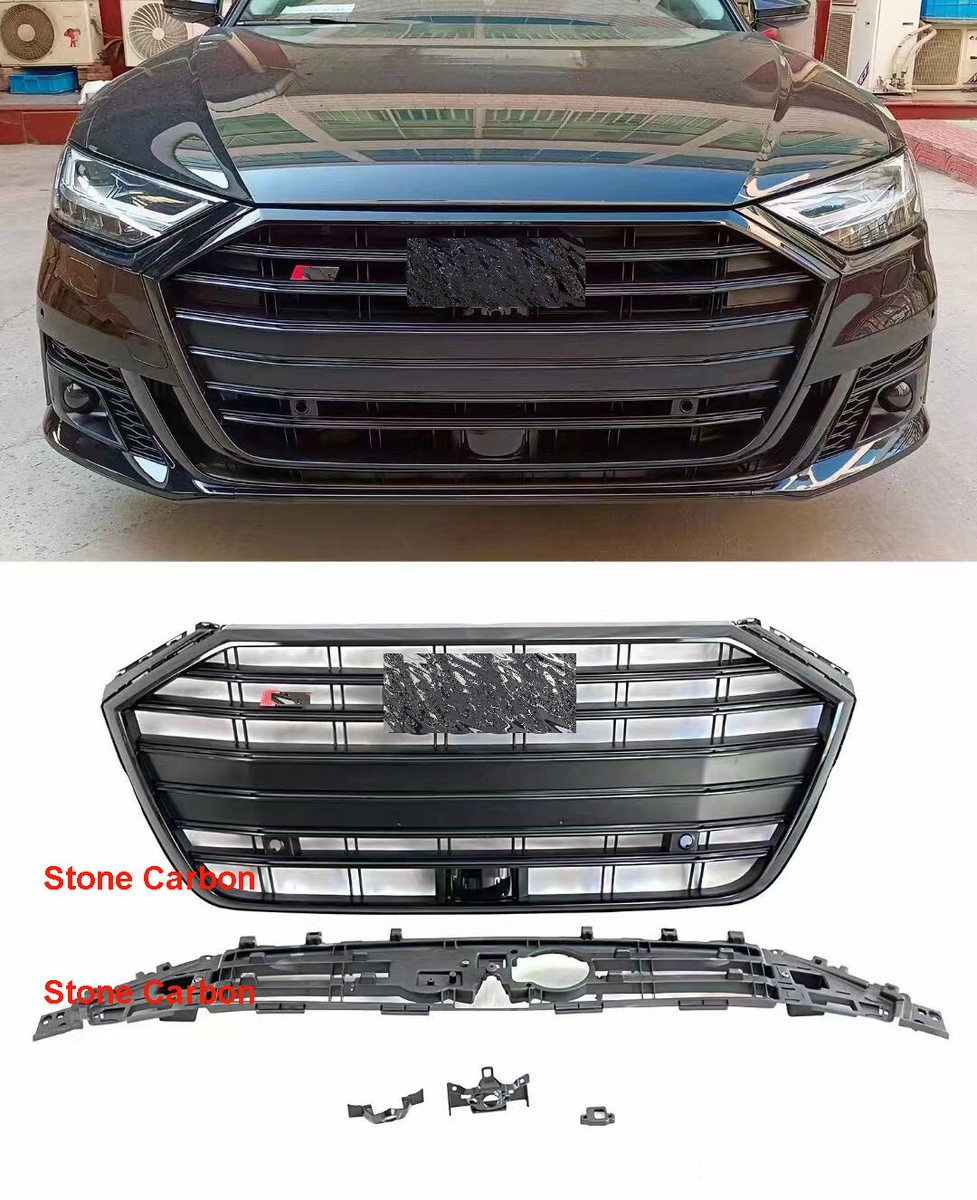 S8 Look Grille Black Grille Chrome Rings Grill For Audi A8 2020 D5