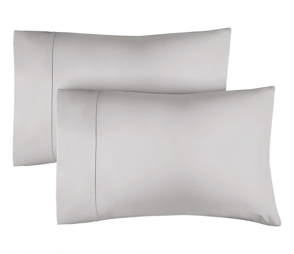 400 Thread Count 2 Pillowcase Set, 100% Cotton Soft Pillow Covers by CGK Linens - Image 2 of 3