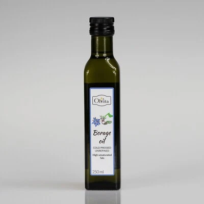 Borage Seed Oil - Cold Pressed, Ol'Vita - 250 ml - Olej z ogórecznika