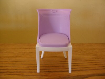 2007 Barbie Doll My Dream House Home Dining Table Room Chair Glam Furniture