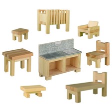 CREATIVE KIT WALACHIA 50 -MOBILIA-KIT IN LEGNO DA COSTRUIRE-128 PEZZI-27x20x9 cm