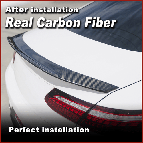 For Benz C238 E400 E450 Coupe 2017-2019 REAL CARBON Rear Trunk Spoiler Boot Wing - Picture 6 of 13