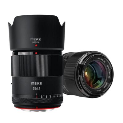 Meike 55mm F1.4 APS-C STM AF Auto Focus Portrait Lens for Sony E-Mount Cameras