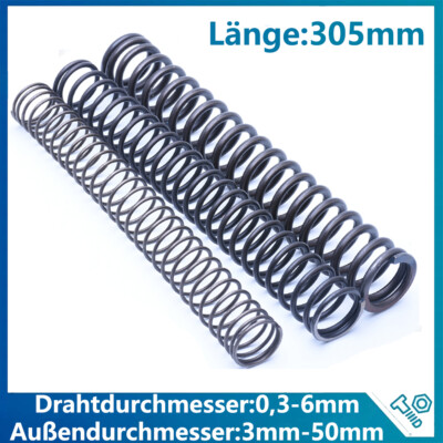 2 Stück Druckfeder Federstahl | 4x38x70mm | Drahtdurchmesser 4mm | Für Mechanik, Fitnessgeräte & Industrie