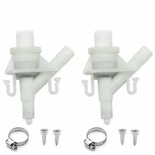 2pcs Upgraded For Dometic Toilet Water Valve RV Part 385311641 300 310 320