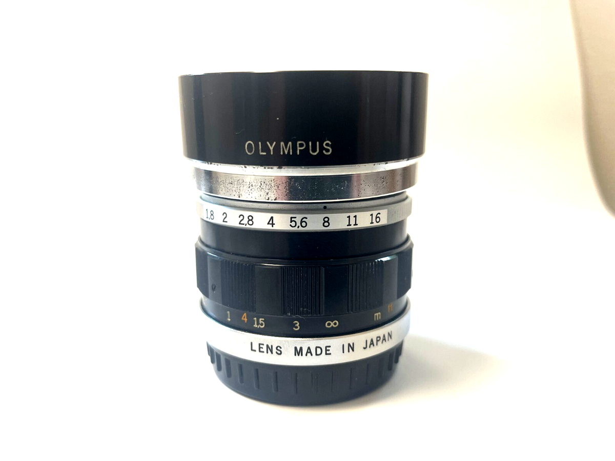 Olympus F. Zuiko Auto-S 38mm f/1.8 MF Lens for Pen-F Lens From