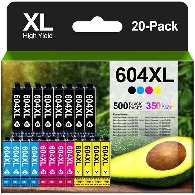 20er Patronen 604-XL für Epson XP-2200 2205 3205 4200 4205 WF-2930 2950 2935DWF