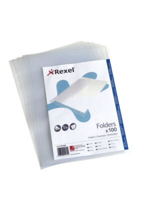 100x REXEL Sichthlle Economic, A4, PP, genarbt, 0,10 mm