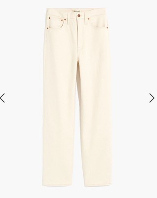 Madewell Sz: 28W The Plus Perfect Vintage Straight Jean in Vintage Canvas ND010