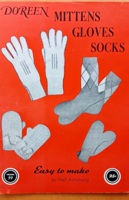 Vintage Doreen Mittens Gloves Socks Easy To Make 1949 Patterns Vol 99 By Nell