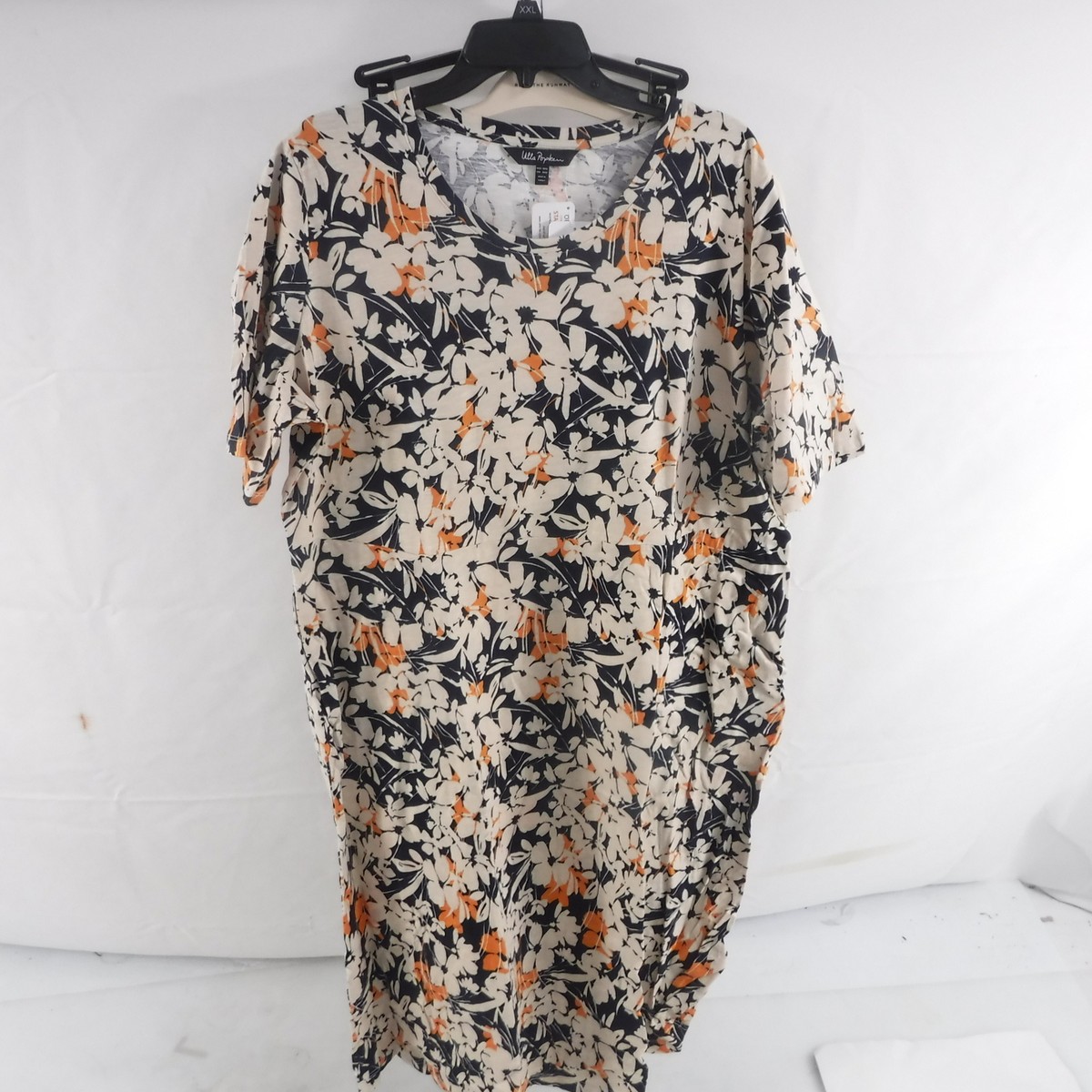 Ulla Popken Floral Print A-Line fit Slub Yarn Knit Dress Size 20