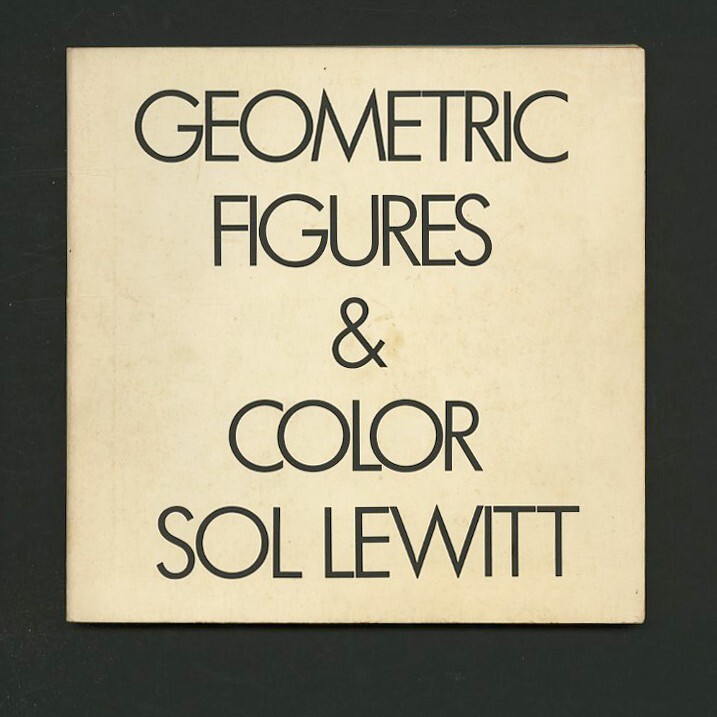 1979 Sol LeWitt GEOMETRIC FIGURES & COLOR Minimalist Artist