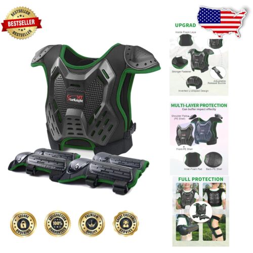 Universal Dirt Bike Protective Gear for Kids: Chest Protector & Elbow Pads