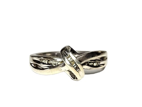 Sterling Silver (.925) Women's Diamond Band, AH, Size 6.5