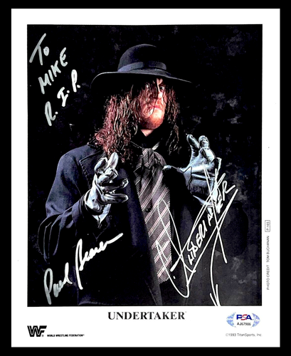 Photo Promo Officielle WWE Signée Par UNDERTAKER - Format 8x10 - Authentifiée PSA