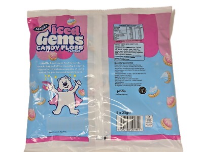 McVitie's Iced Gems Fruit Flavour Iced Topped Biscuits 6 x 23g - dated