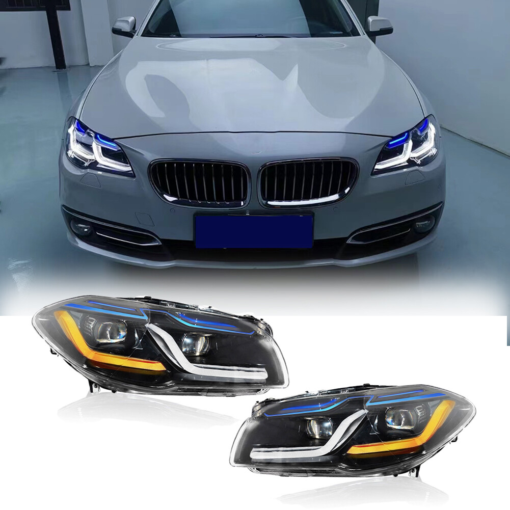 Xenon HID W/Adaptive Modified LED Headlights For BMW 5 Series F10