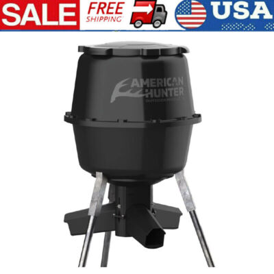 30GAL Deer Feeder Nesting Hopper W/ Gravity Feeder Game Hunting