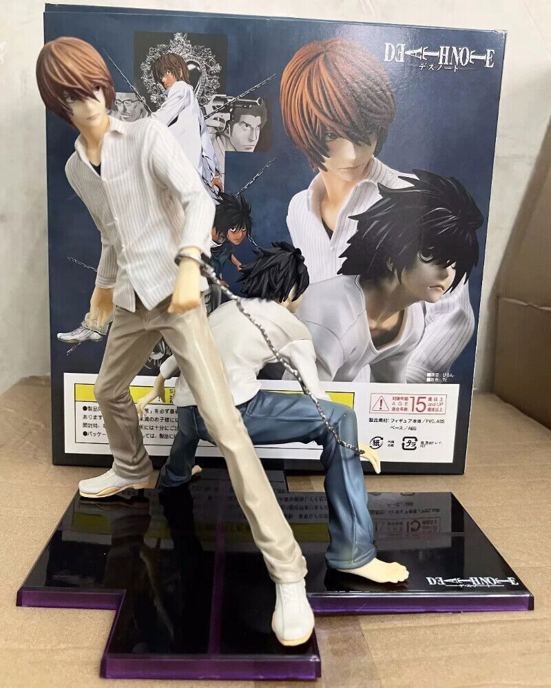 Anime Death Note Figure Light Yagami & L Pvc Model Statue