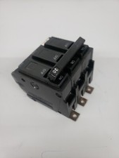 1 GE THQB32030 3 Pole 30 Amp 240V Bolt On Circuit Breaker White 