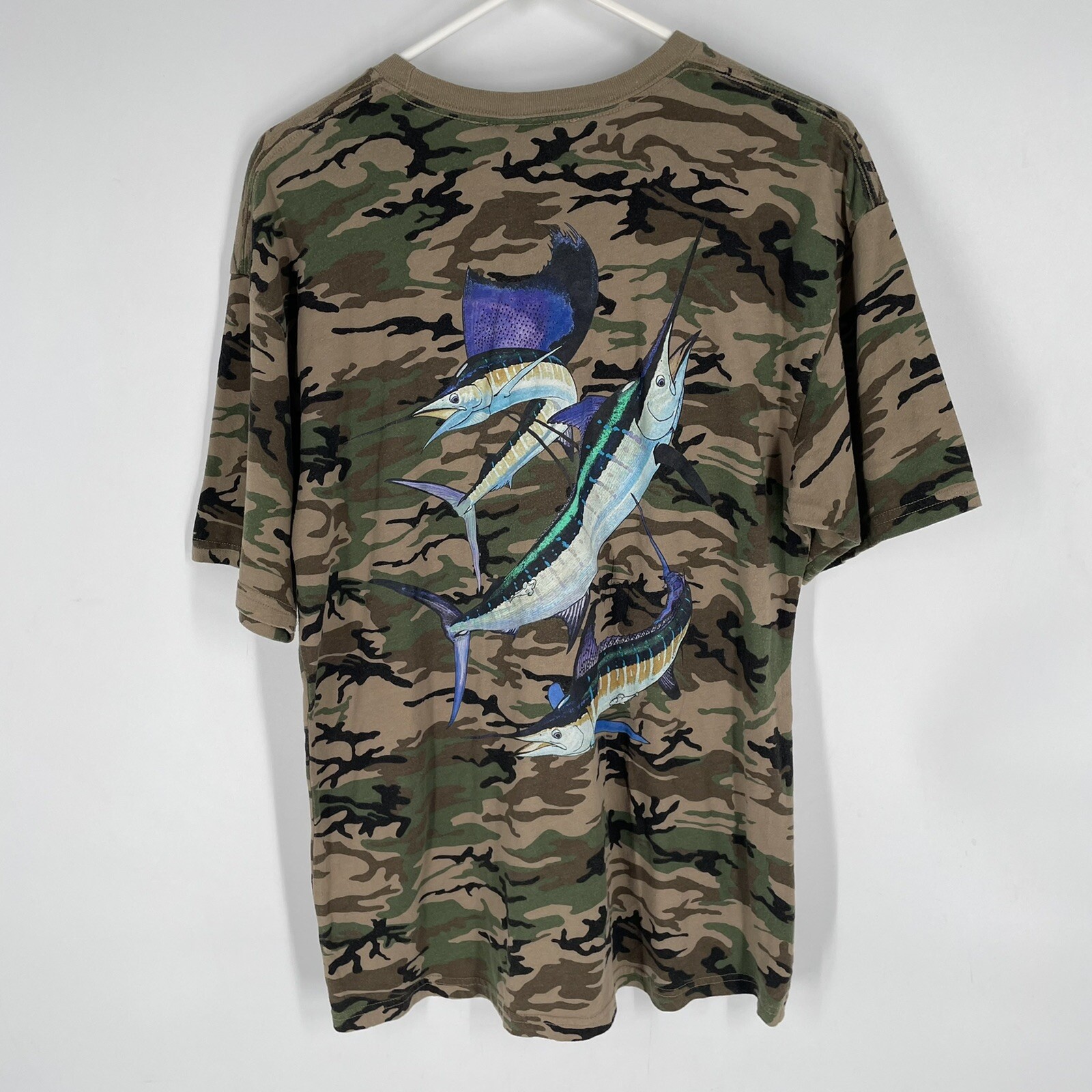 Guy Harvey Mens Camo Offshore Fishing Graphic T Shirt… Gem