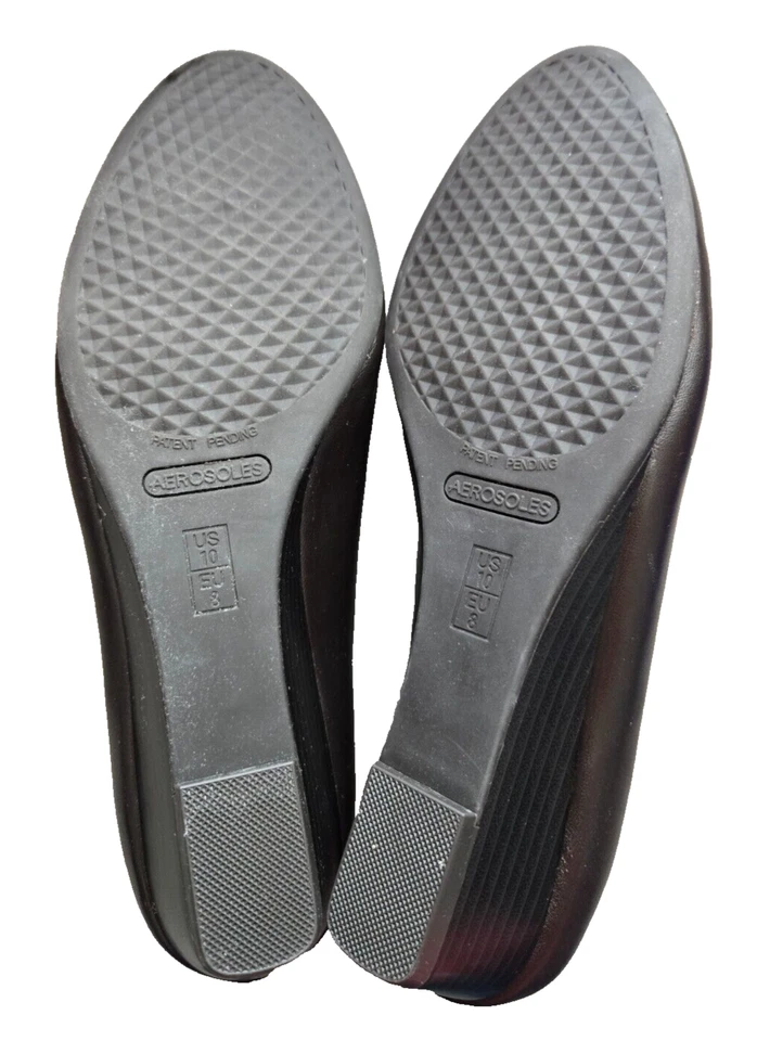 Aerosoles Heelrest "Lovely" Women's Comfort Shoes Wedge Slip-On 10 M Dark Brown - Image 4 of 4