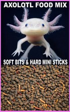 ABF AXOLOTL FOOD SOFT MIX  4 MINI STICKS Rangen Axolotls Aquatic Frogs ABF119