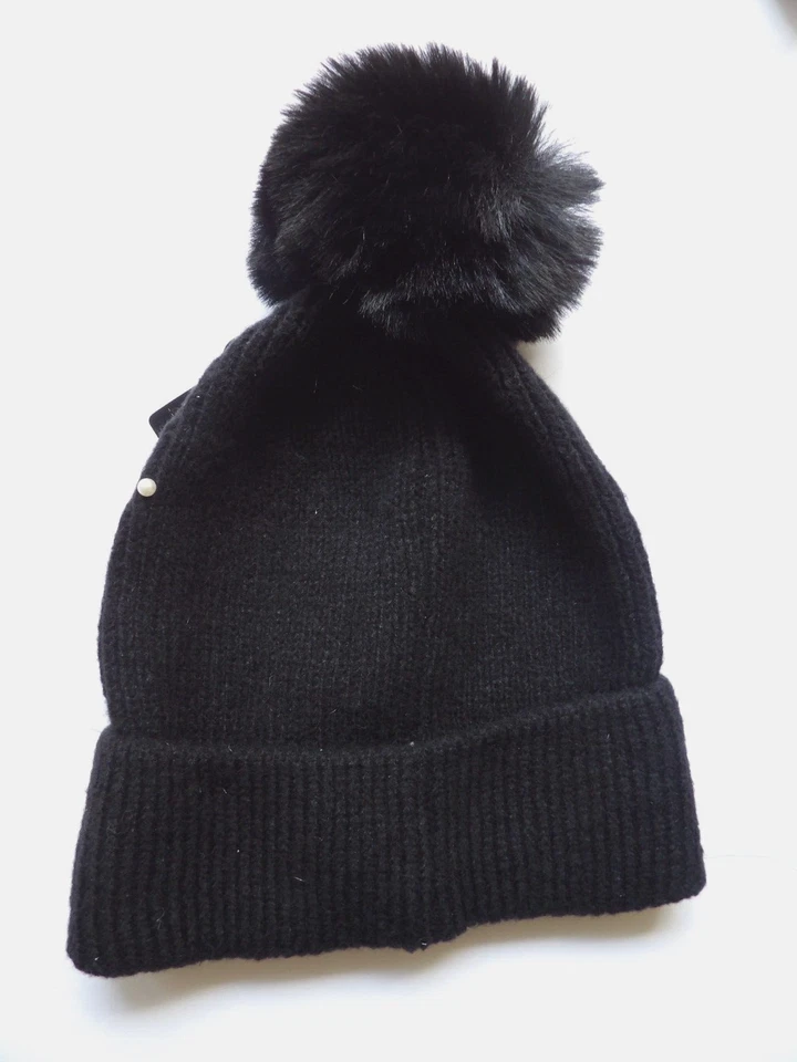 Gorro Torrid Pearl Pom Pom, negro nuevo con etiquetas Foto 2 de 3