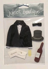 Jolee's Boutique Groom Wedding Dimentionsal Scrapbook Stickers