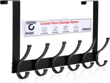 Over The Door Hooks, Door Hanger Hooks for Hanging, Over The Door Towel Racks fo