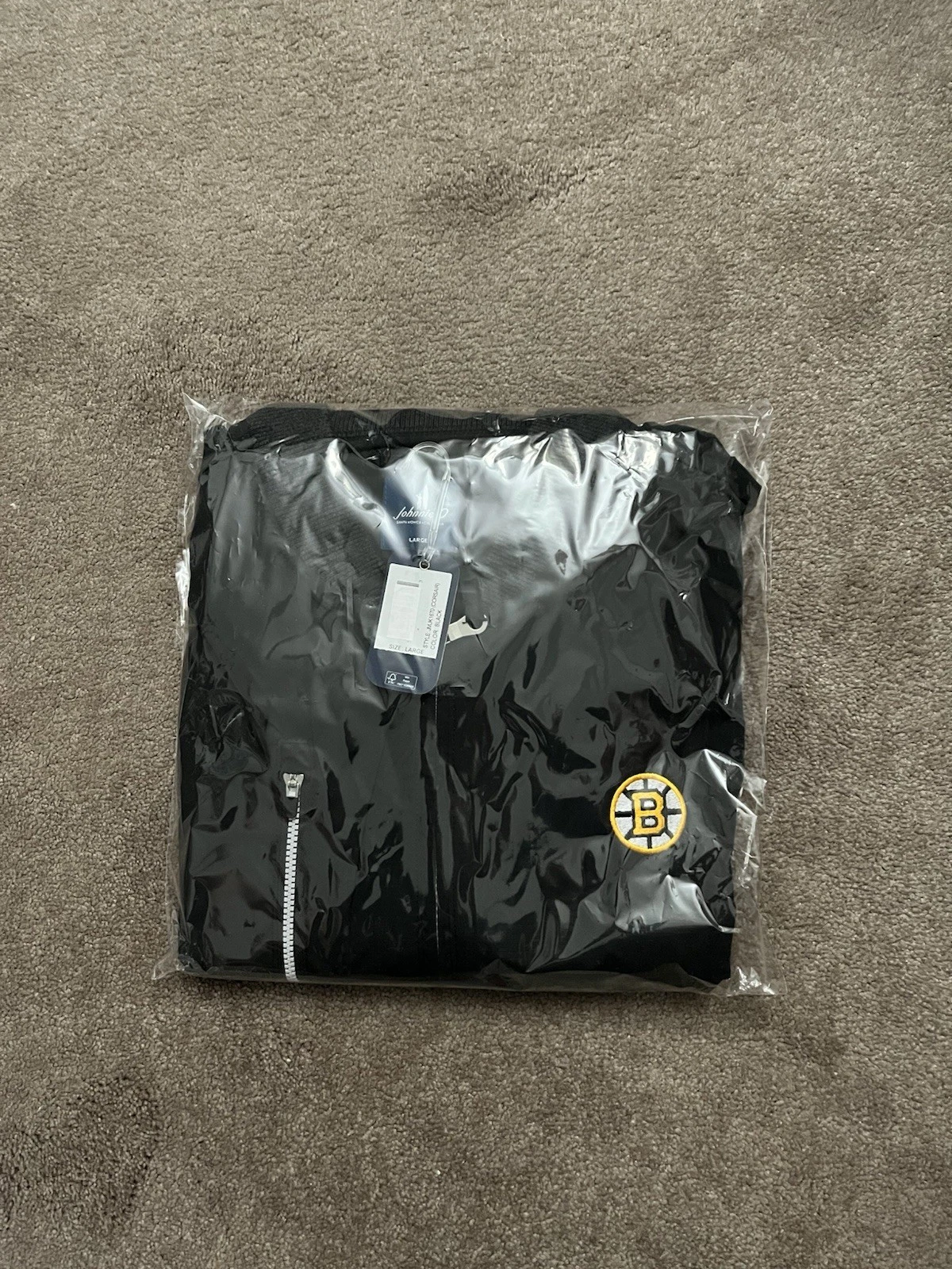 Johnnie O Boston Bruins Corsair Bomber Jacket SEALED (MSRP $148) image 2