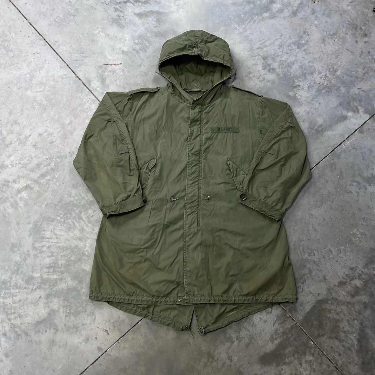 Vintage Army Parka In Original Korean Military Period Items (1950