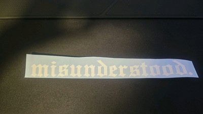 Misunderstood. Aufkleber/ Sticker