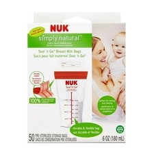 150 Count Lot Breast Milk Bags NUK Seal 'N Go Simply Natural Storage Bags