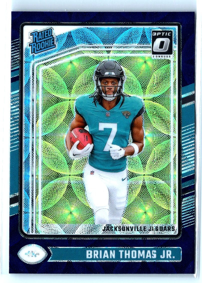 2024 Donruss Optic #214 Brian Thomas Jr. Blue Scope RC