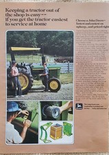 John Deere 35 to 70 Horsepower Tractor Service Advertisement 1974