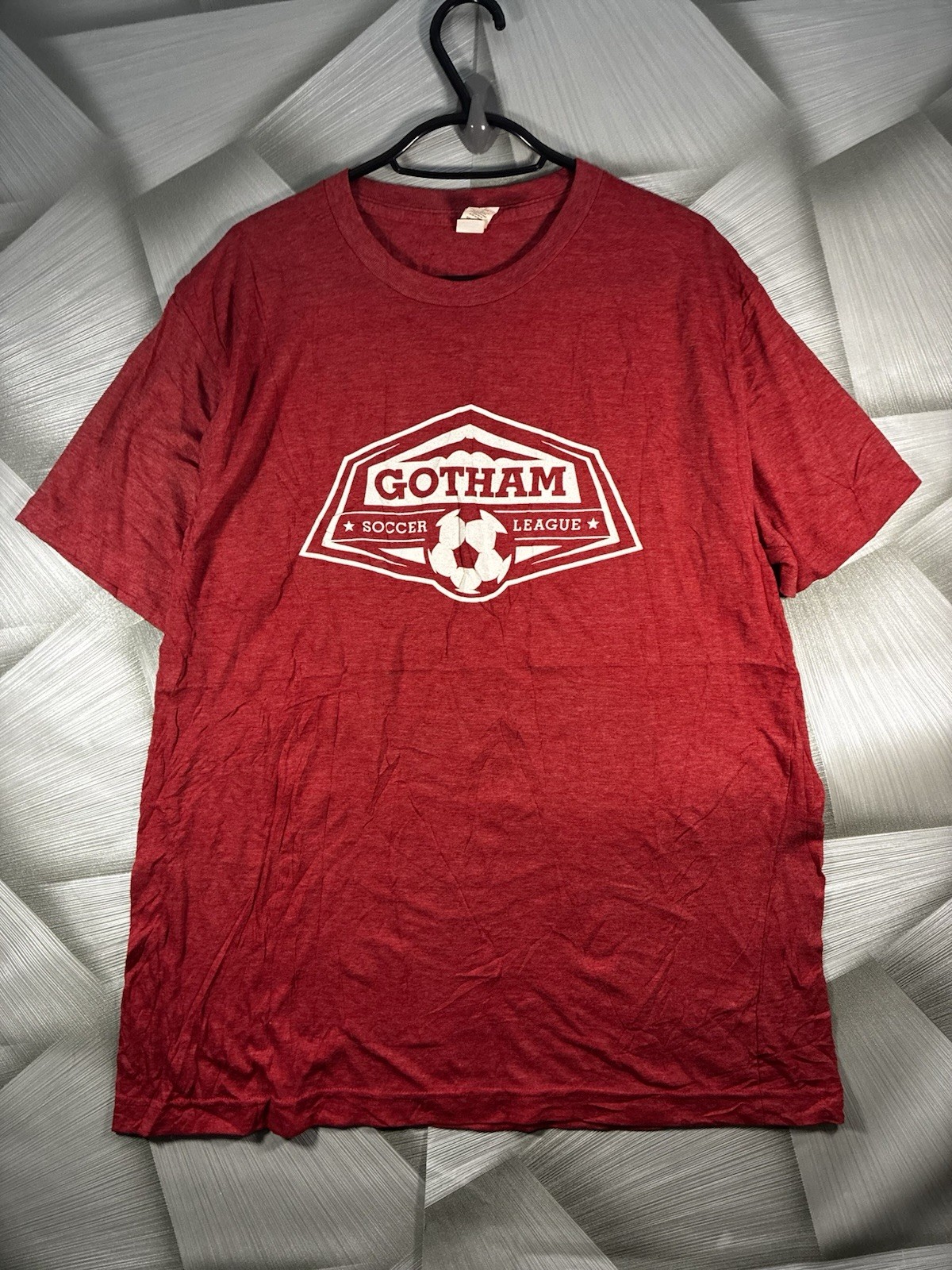 Tultex Gotham Soccer League Red T Shirt Size Large