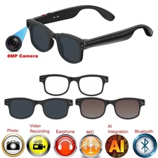 Smart glasses with 8MP camera and music player and translate