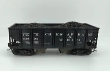 Accurail 2802.1 HO Scale Chesapeake & Ohio Panel Side Hopper Road #63804 w/LOAD