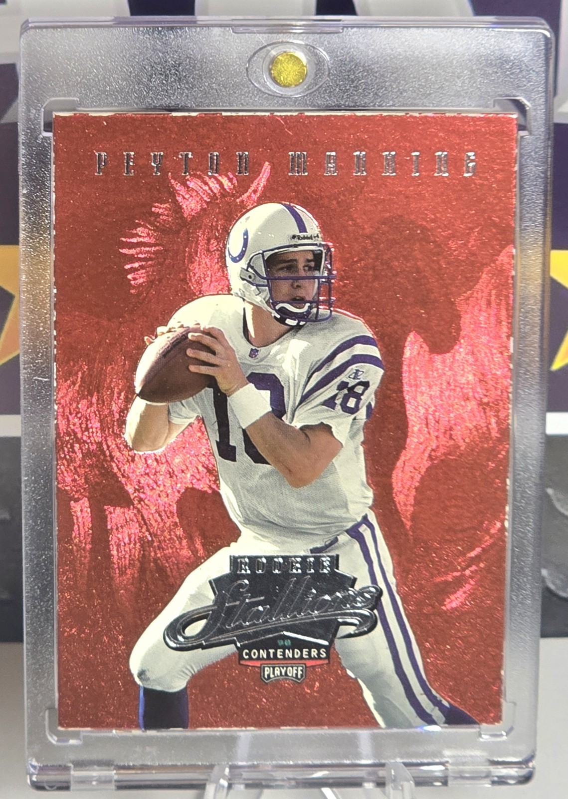 1998 Playoff Contenders Rookie Stallions Peyton Manning RC #6 Indianapolis Colts
