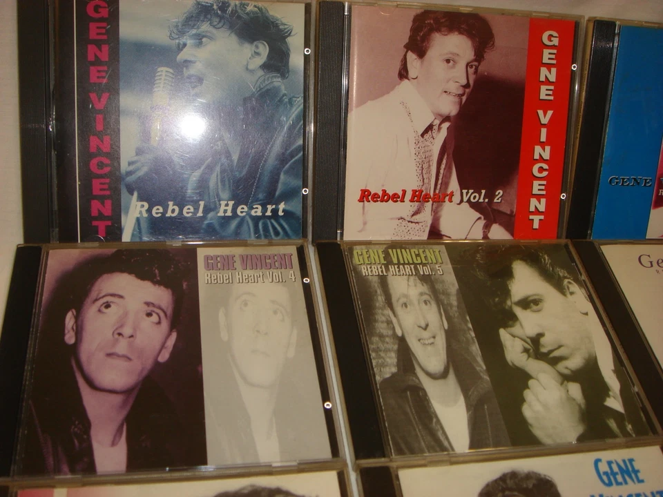 GENE VINCENT rare full set of all 10 "Rebel Heart" CDs plus a cloth badge! v.g.c - Image 4 of 4