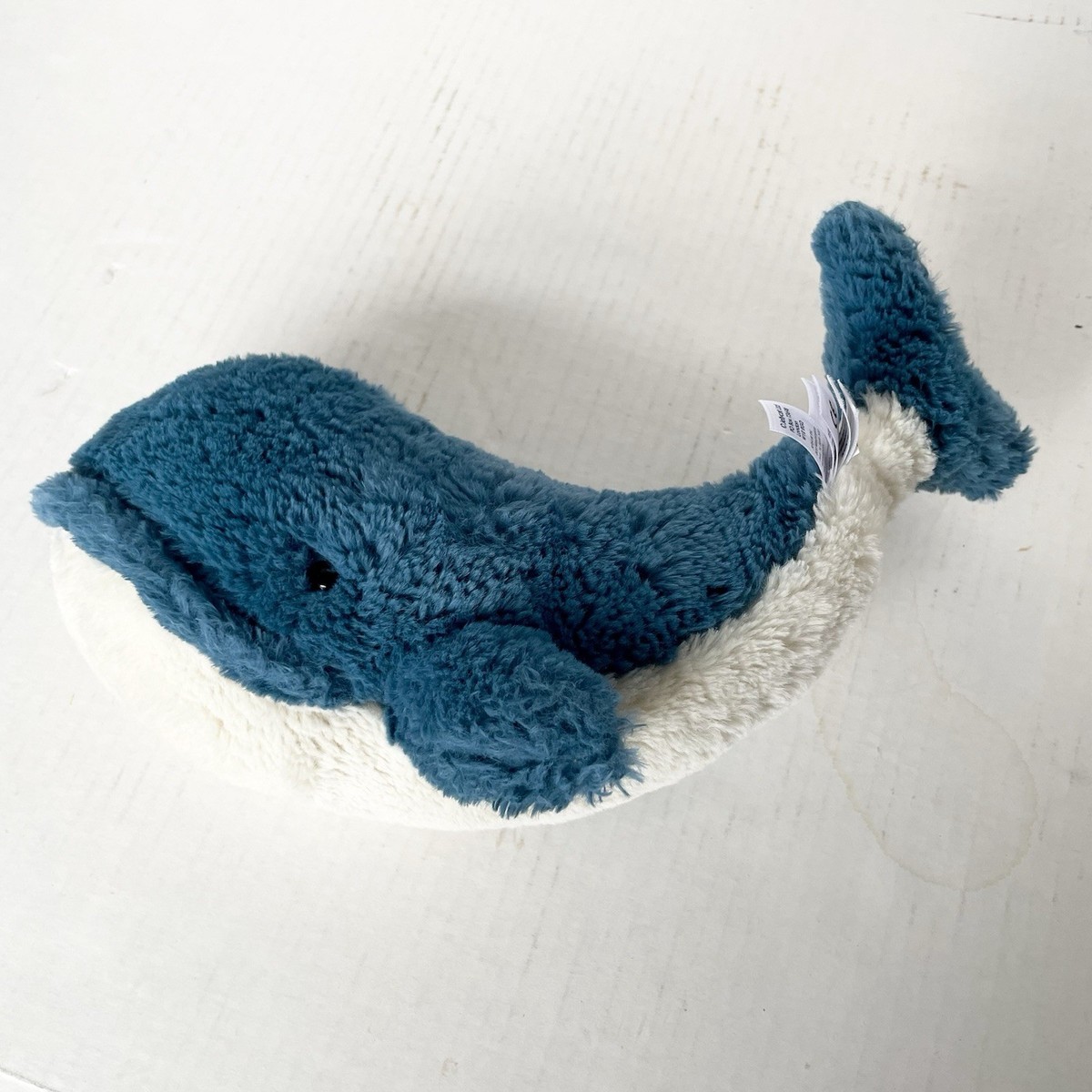 Jellycat Wally Whale 12” RETIRED Blue Sea Ocean Mammal Soft