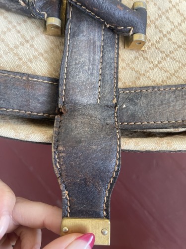 Authentische Vintage Gucci Arzttasche Reisetasche Canvas & Leder Made in ITALY - Bild 7 von 24